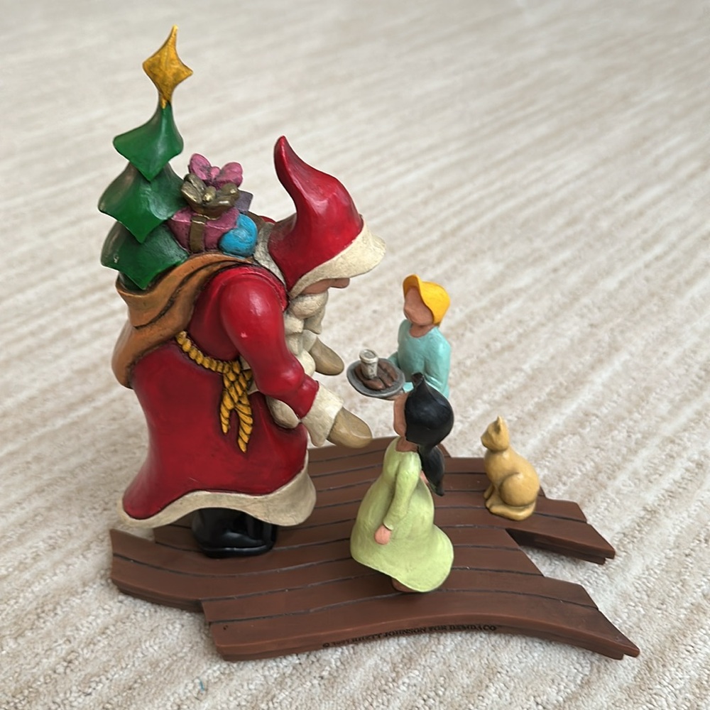 Demdaco Soon Would Be There Santa Figurine by Rhett Johnson - 2005 Collectible